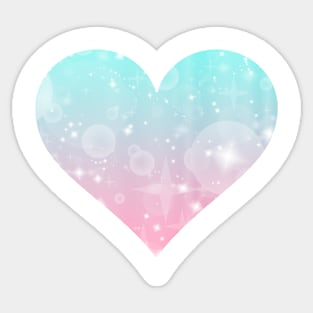 Kawaii Magical Cotton Candy Heart Sticker